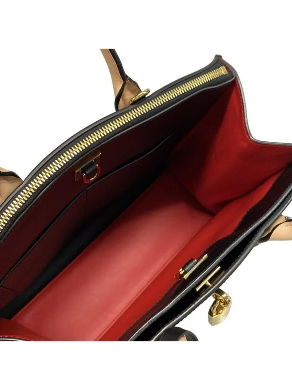 Louis Vuitton Handbag City Steamer MM Rouge Noir Leather - Picture 7 of 15